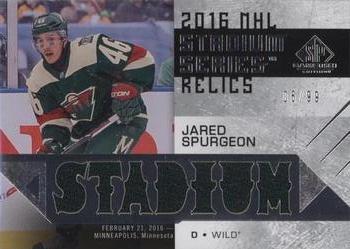 2016-17 SP Game Used - 2016 Stadium Series Relic Blends #SSB-JS Jared Spurgeon Front