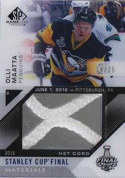 2016-17 SP Game Used - 2016 Stanley Cup Finals Material Net Cord #SCNC-OM Olli Maatta Front