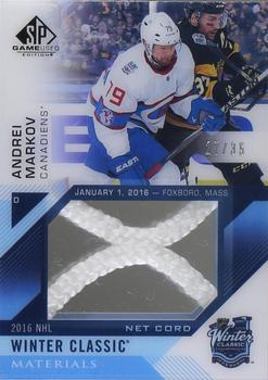 2016-17 SP Game Used - 2016 Winter Classic Material Net Cord #WCNC-AM Andrei Markov Front