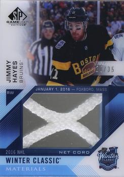 2016-17 SP Game Used - 2016 Winter Classic Material Net Cord #WCNC-JH Jimmy Hayes Front