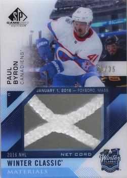2016-17 SP Game Used - 2016 Winter Classic Material Net Cord #WCNC-PB Paul Byron Front