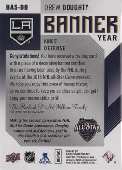 2016-17 SP Game Used - Banner Year All-Star 2016 #BAS-DO Drew Doughty Back