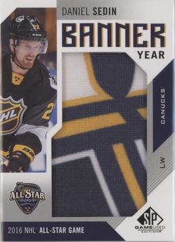 2016-17 SP Game Used - Banner Year All-Star 2016 #BAS-DS Daniel Sedin Front