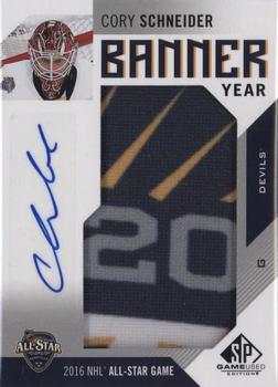 2016-17 SP Game Used - Banner Year All-Star 2016 Autographs #BAS-CS Cory Schneider Front