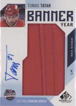 2016-17 SP Game Used - Banner Year Stadium Series 2016 Autographs #BSS-TT Tomas Tatar Front