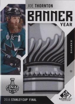 2016-17 SP Game Used - Banner Year Stanley Cup Finals #BSC-TH Joe Thornton Front
