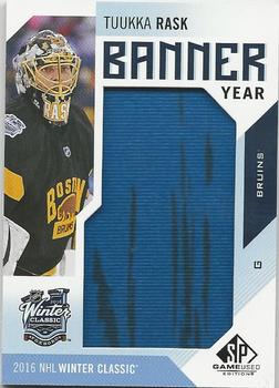 2016-17 SP Game Used - Banner Year Winter Classic #BWC-TR Tuukka Rask Front