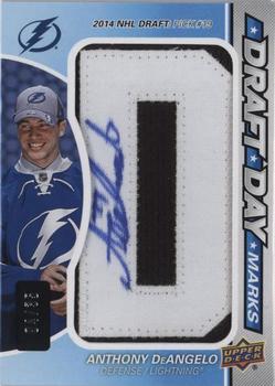 2016-17 SP Game Used - Draft Day Marks Manufactured Letters #DDM-AD Anthony DeAngelo Front