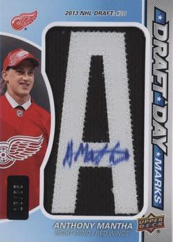 2016-17 SP Game Used - Draft Day Marks Manufactured Letters #DDM-AM Anthony Mantha Front