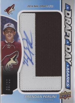 2016-17 SP Game Used - Draft Day Marks Manufactured Letters #DDM-BP Brendan Perlini Front