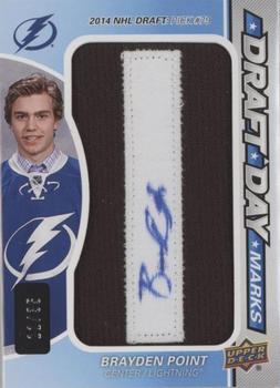 2016-17 SP Game Used - Draft Day Marks Manufactured Letters #DDM-BP Brayden Point Front