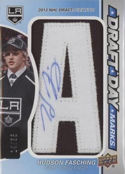 2016-17 SP Game Used - Draft Day Marks Manufactured Letters #DDM-FA Hudson Fasching Front