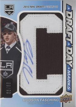 2016-17 SP Game Used - Draft Day Marks Manufactured Letters #DDM-FA Hudson Fasching Front