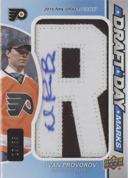 2016-17 SP Game Used - Draft Day Marks Manufactured Letters #DDM-IP Ivan Provorov Front