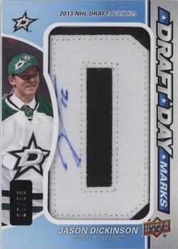 2016-17 SP Game Used - Draft Day Marks Manufactured Letters #DDM-JD Jason Dickinson Front