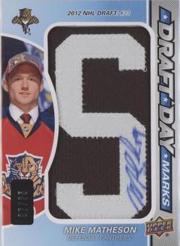 2016-17 SP Game Used - Draft Day Marks Manufactured Letters #DDM-MM Michael Matheson Front