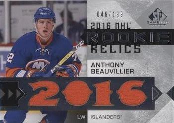 2016-17 SP Game Used - Rookie Relic Blends #RRB-AB Anthony Beauvillier Front