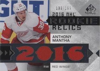 2016-17 SP Game Used - Rookie Relic Blends #RRB-AM Anthony Mantha Front