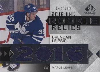 2016-17 SP Game Used - Rookie Relic Blends #RRB-BL Brendan Leipsic Front