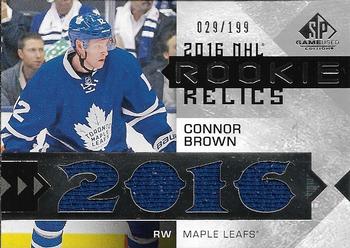 2016-17 SP Game Used - Rookie Relic Blends #RRB-CB Connor Brown Front