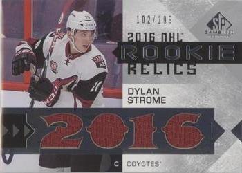 2016-17 SP Game Used - Rookie Relic Blends #RRB-DS Dylan Strome Front