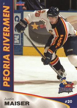 2004-05 Choice Peoria Rivermen (AHL) #09 Justin Maiser Front