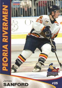 2004-05 Choice Peoria Rivermen (AHL) #17 James Sanford Front