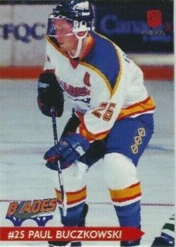 1995-96 Saskatoon Blades (WHL) Police #NNO Paul Buczkowski Front