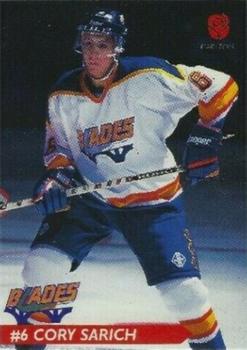 1995-96 Saskatoon Blades (WHL) Police #NNO Cory Sarich Front