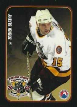 2002-03 LaSalle Bank Chicago Wolves (AHL) #1 Zdenek Blatny Front