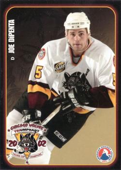 2002-03 LaSalle Bank Chicago Wolves (AHL) #4 Joe DiPenta Front