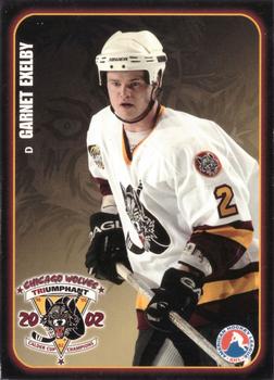 2002-03 LaSalle Bank Chicago Wolves (AHL) #6 Garnet Exelby Front