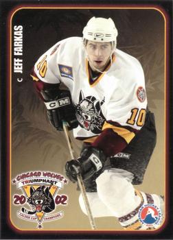 2002-03 LaSalle Bank Chicago Wolves (AHL) #7 Jeff Farkas Front