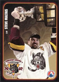 2002-03 LaSalle Bank Chicago Wolves (AHL) #15 Steve Maltais Front