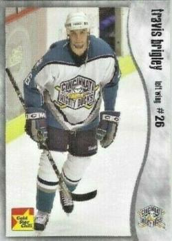 2002-03 Gold Star Chili Cincinnati Mighty Ducks (AHL) #NNO Travis Brigley Front
