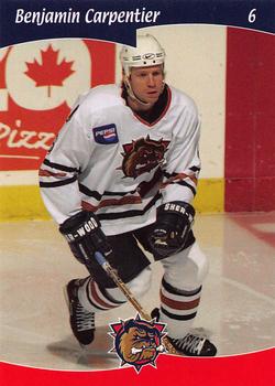 2002-03 Cartes, Timbres et Monnaies Sainte-Foy Hamilton Bulldogs (AHL) #2 Ben Carpentier Front