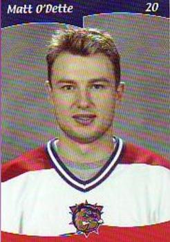 2002-03 Cartes, Timbres et Monnaies Sainte-Foy Hamilton Bulldogs (AHL) #10 Matt O'Dette Front