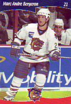 2002-03 Cartes, Timbres et Monnaies Sainte-Foy Hamilton Bulldogs (AHL) #11 Marc-Andre Bergeron Front