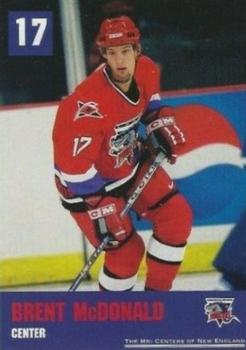 2002-03 Lowell Lock Monsters AHL #NNO Brent McDonald Front