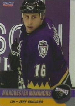 2002-03 Choice Manchester Monarchs (AHL) #B-06 Jeff Giuliano Front