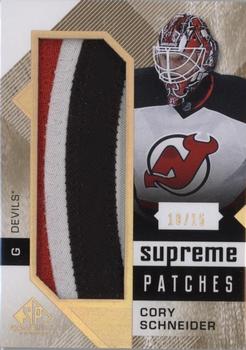 2016-17 SP Game Used - Supreme Relics Patches #PA-CS Cory Schneider Front