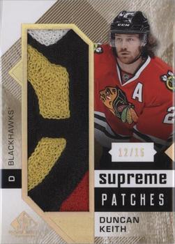 2016-17 SP Game Used - Supreme Relics Patches #PA-DK Duncan Keith Front