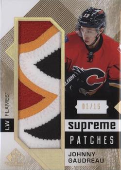 2016-17 SP Game Used - Supreme Relics Patches #PA-JG Johnny Gaudreau Front