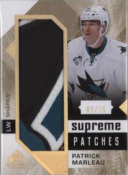 2016-17 SP Game Used - Supreme Relics Patches #PA-MA Patrick Marleau Front
