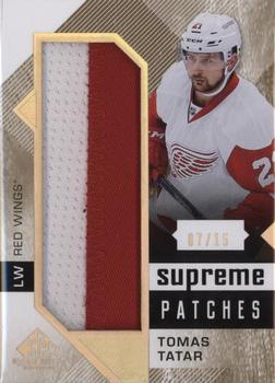 2016-17 SP Game Used - Supreme Relics Patches #PA-TT Tomas Tatar Front