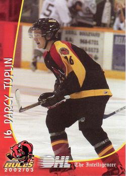 2002-03 Belleville Bulls (OHL) #21 Darcy Tuplin Front