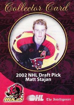 2002-03 Belleville Bulls (OHL) #26 Matthew Stajan Front