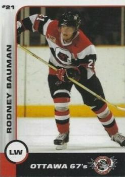 2002-03 Ottawa 67's (OHL) #NNO Rodney Bauman Front