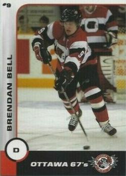2002-03 Ottawa 67's (OHL) #NNO Brendan Bell Front