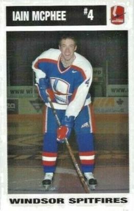 2002-03 Windsor Spitfires (OHL) Police #21 Iain McPhee Front